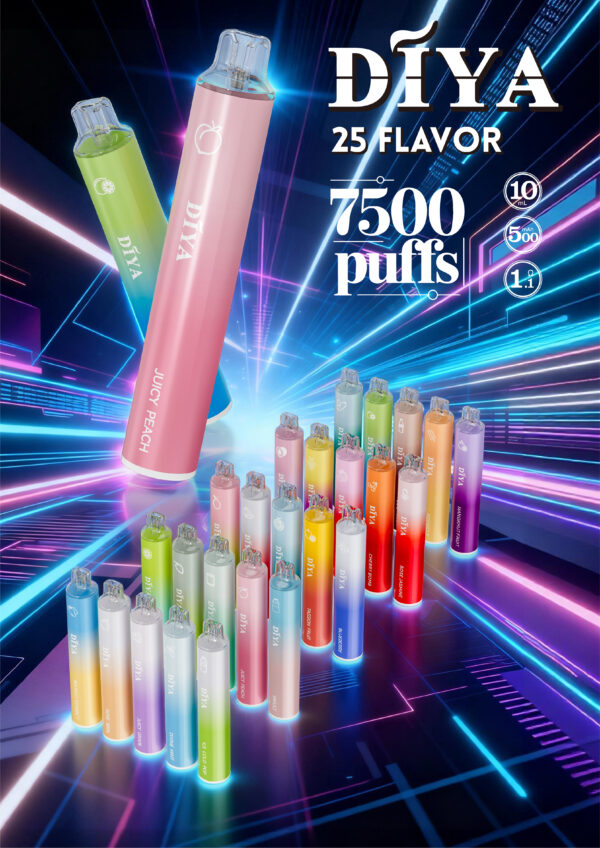 DIYA叮啞抛棄式7500口🔋 🔋
